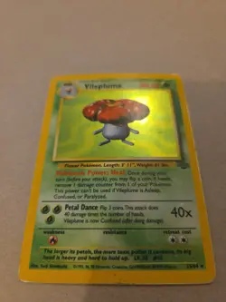 Pokemon TCG Vileplume Jungle Card 15/64 Unlimited Rare Holo MP - Image 2