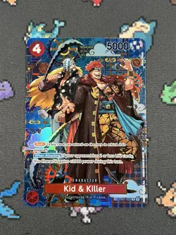 One Piece Card Game TCG- Kid and Killer EB01-003 RARE Alternate Art #EB01-003 - Image 1