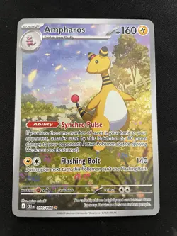 Pokemon Ampharos 090/086 Chaos Rising Illustration Rare Near Mint - Image 1