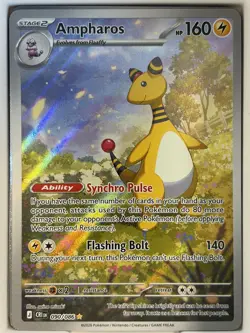 Pokemon TCG Illustration Rare Ampharos 090/086 Chaos Rising English - Image 1