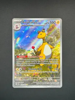 090/086 Ampharos Pokemon TCG Chaos Rising Illustration Rare Near Mint - Image 1