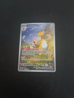 Pokemon TCG Ampharos 090/086 IR Chaos Rising Illustration Rare NM - Image 1