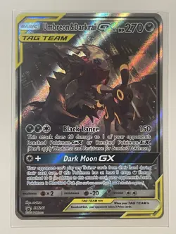 Pokemon Umbreon & Darkrai GX Tag Team Black Star Promo SM241 | CLEAN FRONT - Image 1