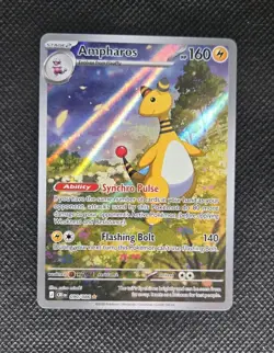 Pokemon TCG Ampharos 090/086 Chaos Rising Illustration Rare Holo NM English - Image 3