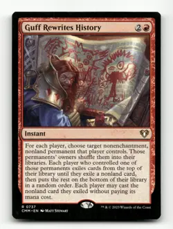 Guff Rewrites History Commander Masters #737 Rare - Image 1