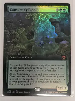 Consuming Blob (Extended Art) Innistrad: Midnight Hunt Foil - MTG MYTHIC - Image 1