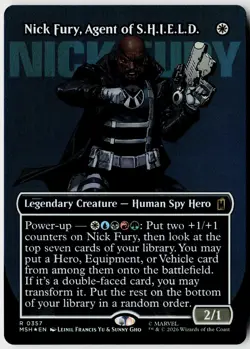 Nick Fury, Agent of S.H.I.E.L.D. - MTG - Borderless - Marvel - #357 - NM - Foil - Image 1