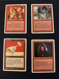 X4 Fourth edition Alt Cards - Brothers of Fire, Sisters Of The Flame, Mons’s Gob - Image 1