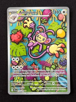 Ambipom 107/094 - 2025 Pokemon TCG Phantasmal Flames (EN) Illustration Rare NM - Image 1