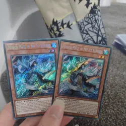 2x YUGIOH 1st Ed BLTR-EN007 SECRET RARE MIRROR MAGE OF THE ICE BARRIER - Image 1