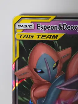 Pokemon TCG Espeon and Deoxys GX Holo Card 72/236 Unified Minds Ultra Rare - Image 5