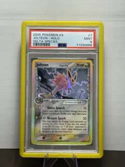 2005 Pokemon EX Delta Species Jolteon Holo #7/113 PSA 9 - Image 1