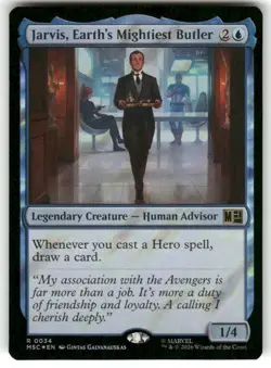 Jarvis, Earth's Mightiest Butler (Surge Foil) 34 Commander: Marvel Super Heroes - Image 1