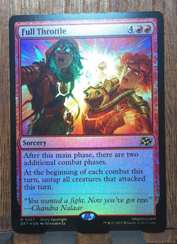 MTG🎇 Full Throttle 😍AETHERDRIFT (FOIL) Near Mint PACK FRESH! Great Card! - Image 1
