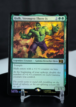 MTG Hulk, Strongest There Is FOIL NM Marvel Commander MSC #0724 Rare - Image 1
