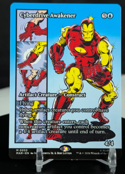 MTG Cyberdrive Awakener BORDERLESS NON-FOIL NM Marvel Universe MAR #053 Mythic - Image 1