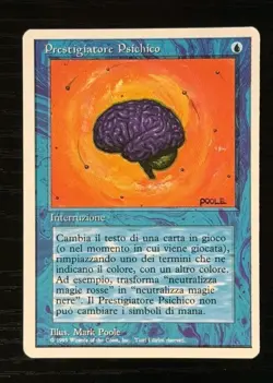 MTG ARTIST PROOF Sleight of Mind 4th edition italian unsigned Only 50 Exist! - Image 1