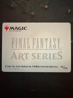 MTG Final Fantasy Art Series 19/53 G'raha Tia Scion Reborn GOLD SIGNATURE - Image 2