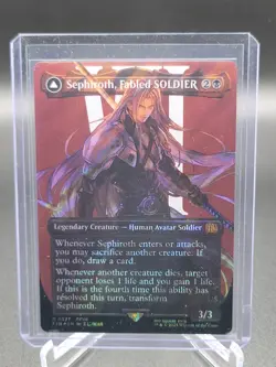 MTG Sephiroth, Fabled SOLDIER (Borderless) (Surge Foil) Final Fantasy Foil - Image 1
