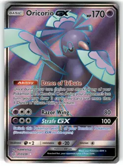 Oricorio GX 217/236 Ultra Rare Cosmic Eclipse Pokemon Holo Near Mint - Image 1