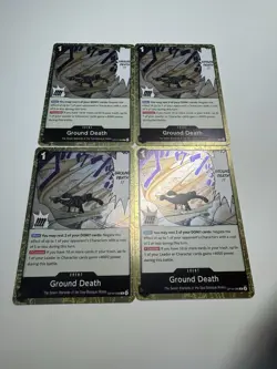 Op14-096 R Ground Death Playset (x4 Cards) One Piece TCG CCG - Image 1