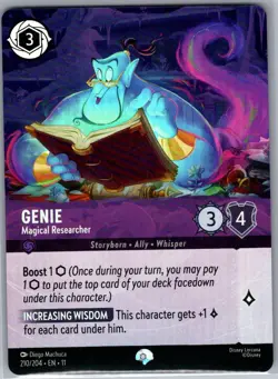 Genie - Magical Researcher (Epic) 210/204 Foil Winterspell - Lorcana - NM - Image 1