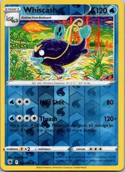 NM - Whiscash #036/189 | Reverse Holo Uncommon | SWSH10: Astral Radiance - Image 1