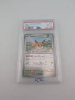 Eevee Prismatic Evolutions 074/131 Holo Pokemon Day 2025 Stamped Promo PSA 10 - Image 1