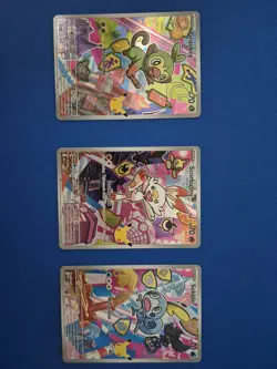 Pokemon TCG Galar Starters Promo Set - Grookey Scorbunny Sobble Series 2 Art Rar - Image 1