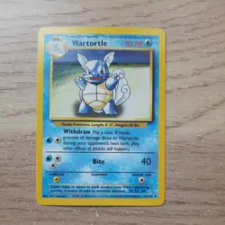 Pokemon TCG Base Set (Unlimited) Wartortle 42/102 Uncommon NM - Image 1