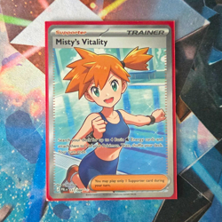 Pokemon TCG Misty’s Vitality 111/084 Full Art Pitch Black - Image 1