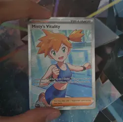 Pokemon TCG Misty’s Vitality 111/084 Full Art Pitch Black - Image 2