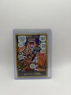 GOLD DON!! Card (Alternate Art) DON!! The Time of Battle One Piece Near Mint - Image 1