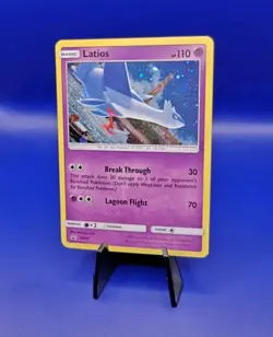 Latios SM88 Black Star Promo Sun & Moon Pokemon Card TCG 2017 NM Half Swirl - Image 2