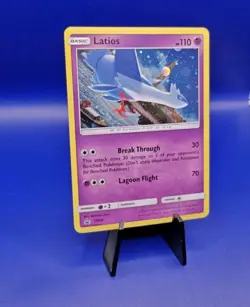 Latios SM88 Black Star Promo Sun & Moon Pokemon Card TCG 2017 NM Half Swirl - Image 3