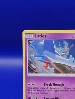 Latios SM88 Black Star Promo Sun & Moon Pokemon Card TCG 2017 NM Half Swirl - Image 4