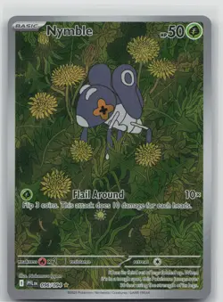LP Nymble 096/094 Holo Illustration Rare Phantasmal Flames Pokemon 2025 - Image 1