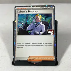 Colress's Tenacity (Cosmos Holo) 057/064 Prize Pack Series Cards Pokemon NM - Image 1