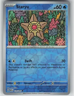 NM Staryu 120/165 Reverse Holo Common 151 Pokemon 2023 - Image 1