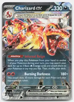 Charizard ex 054/091 Paldean Fates Holo Double Rare Near Mint - Image 1