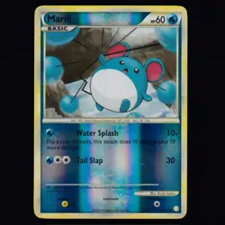 Marill 74/123 HeartGold & SoulSilver Reverse Holo Pokemon TCG VLP - Image 1
