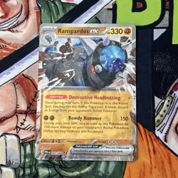 Rampardos ex 045/084 Pitch Black Double Rare Holo EN Pokemon TCG - Image 1