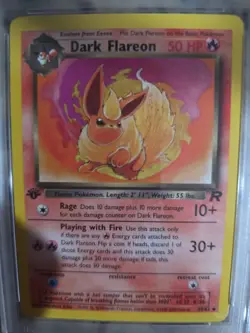 2000 POKEMON ROCKET 1ST EDITION #35 DARK FLAREON PSA 9 - Image 3