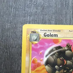 WOTC Golem 36/62 Fossil 1st Edition Holo Rare Holo English 80HP 1999 - Image 2