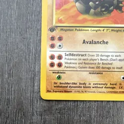 WOTC Golem 36/62 Fossil 1st Edition Holo Rare Holo English 80HP 1999 - Image 5