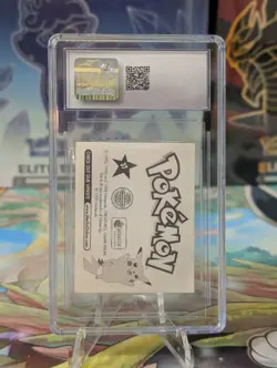 1998 Pokemon Merlin Series 1 #37 Vulpix Sticker CGC 9 - Image 2