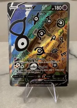 Unown V - 177/195 - Pokemon Silver Tempest Alternate Art Card NM/+ - Image 1