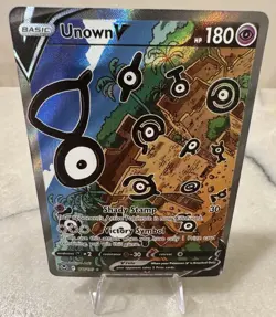 Unown V - 177/195 - Pokemon Silver Tempest Alternate Art Card NM/+ - Image 2