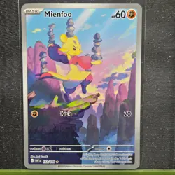 MIENFOO 133/086 ILLUSTRATION RARE WHITE FLARE POKEMON NM/M - Image 1