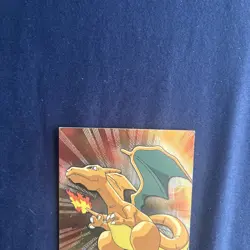 Topps Pokemon #06 Charizard Holo Foil TV Animation Series 1 Rays - Image 3